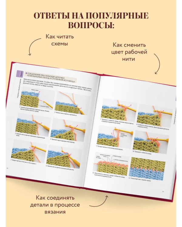 Дополнительное изображение книги «Японский курс вязания крючком. Техники и приемы, условные обозначения, чтение схем, 10 проектов»