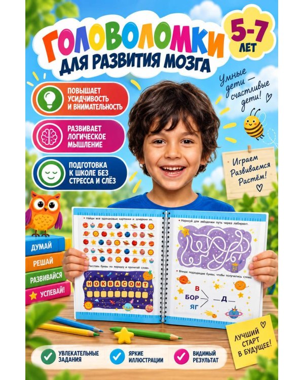 Дополнительное изображение книги «Игры для развития мозга. 5-7 лет»