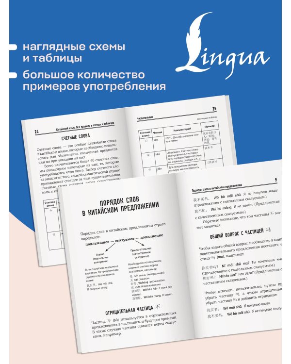 Китайский язык. Все правила в схемах и таблицах. Краткий справочник