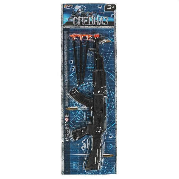 НАБОРЫ ПОЛИЦИЯ (Умка) Набор оружия спецназ автомат с присосками, блист.17*52*4см ИГРАЕМ ВМЕСТЕ в кор.2*96шт