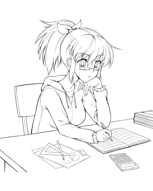 Я люблю раскрашивать героев аниме