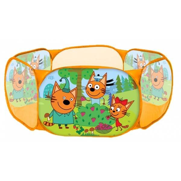 ПАЛАТКИ И КОРЗИНЫ Д/ИГРУШЕК (Умка) Манеж Три Кота 108х108х38см, в пакете Играем вместе в кор.24шт
