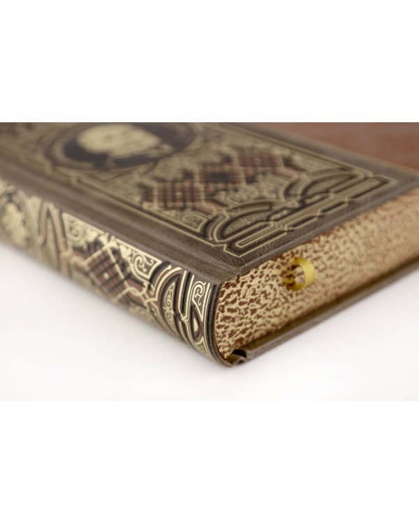 Я верю в Россию! Книга в коллекционном кожаном инкрустированном переплете ручной работы с окрашенным и золочёным обрезом