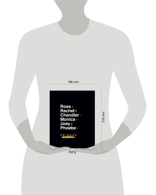 Friends. Блокнот в точку (bullet journal, 162x210мм, твердая обложка, пружина, бумага 120 стр., черный)