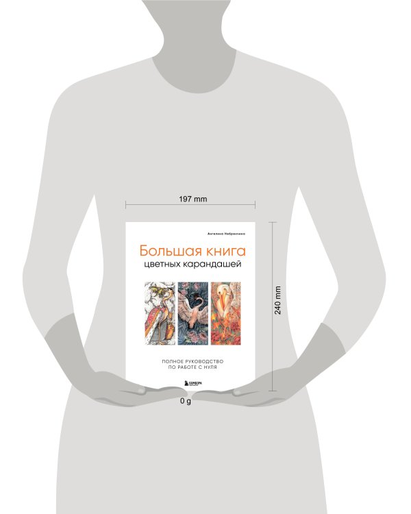 Большая книга цветных карандашей. Полное руководство по работе с нуля
