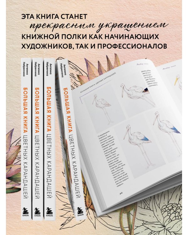 Большая книга цветных карандашей. Полное руководство по работе с нуля