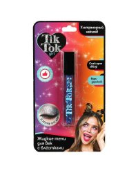 Жидкие тени для век с блестками, синие TIK TOK GIRL в кор.48*12шт