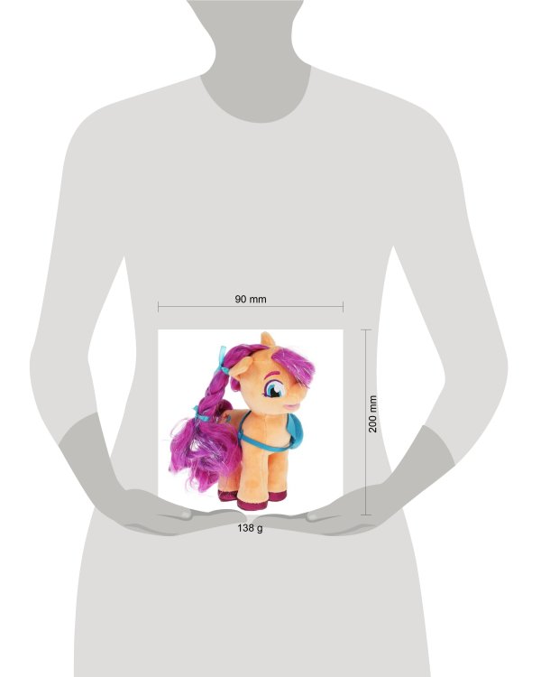 Игрушка мягкая МОЙ МАЛЕНЬКИЙ ПОНИ санни, 18 см, без чипа, в пак, МУЛЬТИ-ПУЛЬТИ в кор.24шт