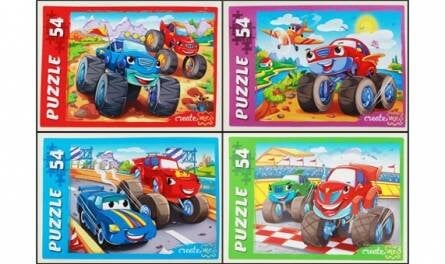 ПАЗЛЫ 54 элемента. БОЛЬШИЕ ГОНКИ (Арт. П54-6339) кратно 32