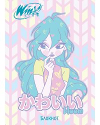 Winx. Блокнот. Блум (А5, 48 л., цветной блок, со стикерами)