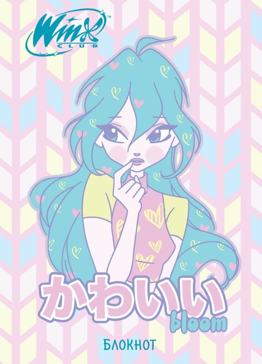 Вселенная Winx/Винкс Winx. Блокнот. Блум (А5, 48 л., цветной блок, со стикерами)