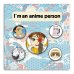 Набор значков. I'm an anime person (5 шт.)