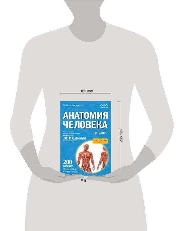 Анатомия человека. 2 издание. Атлас с qr-кодами на цветные изображения