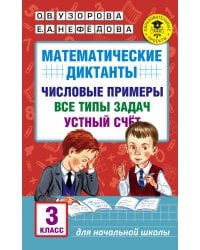 Математические диктанты. Числовые примеры. Все типы задач. Устный счет. 3 класс