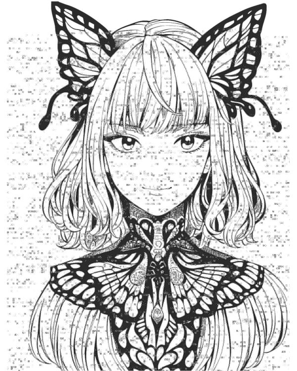 Art book. Impressed by Manga heroes. Раскраска