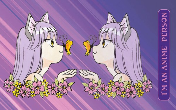 ANIME. Лучшее для поклонников японской анимации Кардхолдер (в форме книжки, 215х65 мм) I'm an anime person