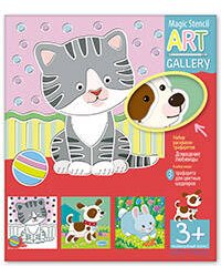 АРТ. Трафареты. Домашние любимцы. 3 пластиковые основы