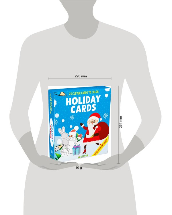 Дополнительное изображение книги «Holiday Cards (25 новогодних открыток-раскрасок)»