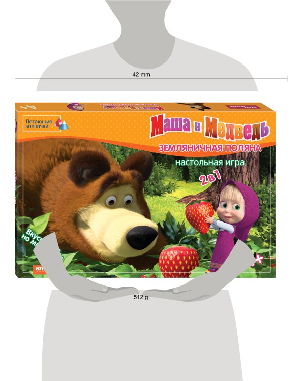 Настольная игра "Земляничная поляна" (Маша и Медведь)
