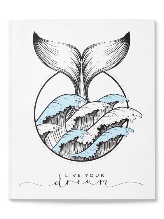 Блокнот позитивного настроения. WHALE JOURNAL