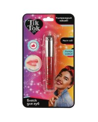 Блеск для губ красный TIK TOK GIRL в кор.24*12шт