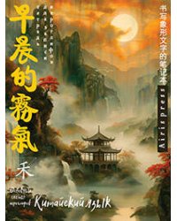 Тетрадь для записи китайских иероглифов (Пагода на закате)