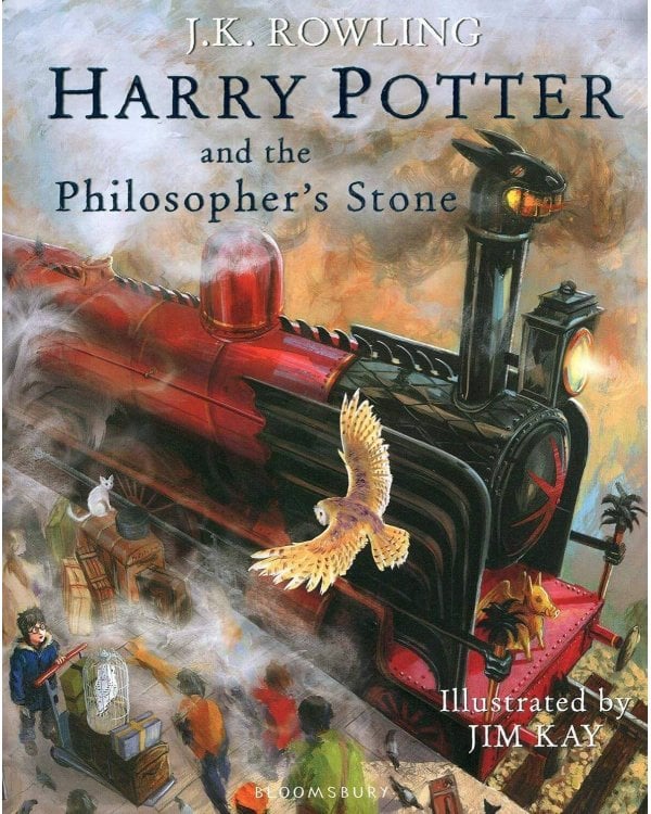 Harry Potter and the Philosopher's Stone Illustrated Edition J.K. Rowling Гарри Поттер и философский камень Д.К. Роулинг / Книги на английском языке