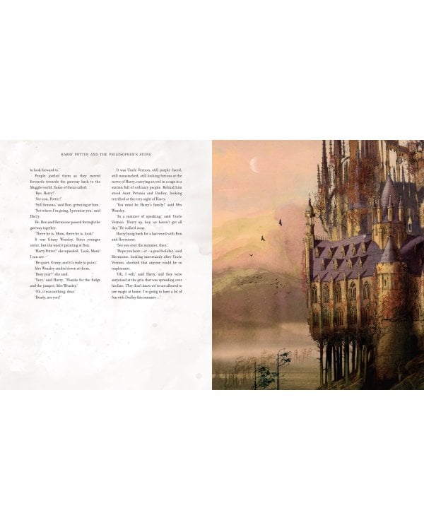 Harry Potter and the Philosopher's Stone Illustrated Edition J.K. Rowling Гарри Поттер и философский камень Д.К. Роулинг / Книги на английском языке