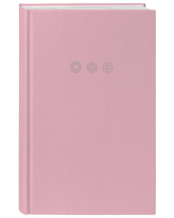Мои цветочные мгновения. Блокнот с розовыми страницами (А5, обложка на ткани с тиснением фольгой)