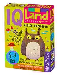 IQ Многоразовые карточки с маркером.6+ Решаем кроссворды.