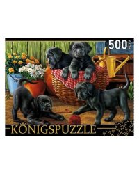Konigspuzzle. ПАЗЛЫ 500 элементов. ХК500-6308 ЩЕНКИ ЛАБРАДОРА