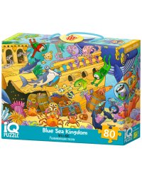 IQ Пазл с развивающей игрой 80 эл. Царство синего моря (new)
