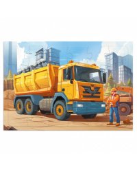 Пазл листовой на подложке. Грузовик. 24 детали. 29,5х21 см. ГЕОДОМ