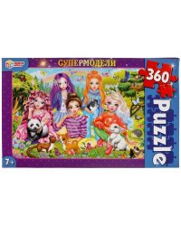 Супермодели.  Пазлы классические в коробке. Пазл 360 деталей. Умные игры в кор.24шт