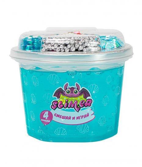 Масса (Волшебный мир) Игрушка в наборе из пластичных масс ТМ Slimer "Морской" 250 мл SR003