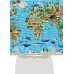РОСТОМЕРЫ (ГеоДом) Карта 58х38 см. Наша планета. Животный и растительный мир. ЛАМ. Настольная двухсторонняя. ГЕОДОМ