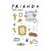 Набор стикеров. Friends (формат А5, в пакете)