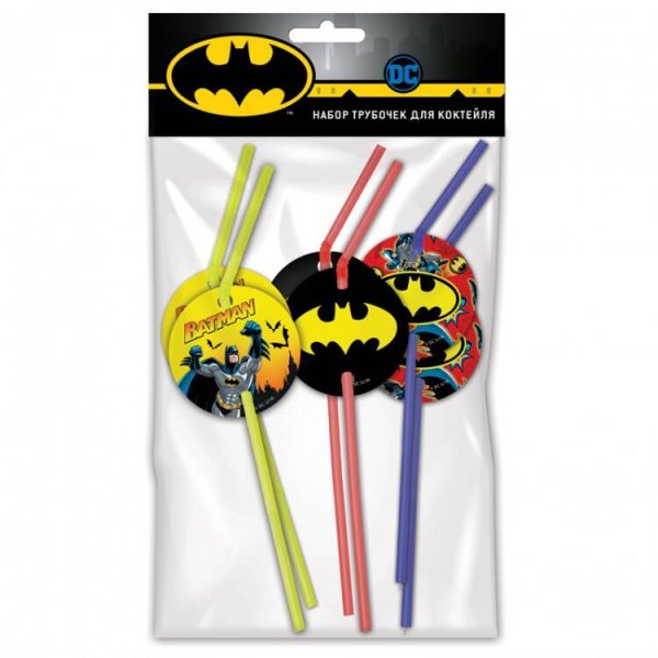 Batman. Набор трубочек для коктейля, 6 шт