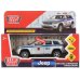Машина металл свет-звук "jeep grand cherokee полиция" 12см, инерц., серебр. Технопарк в кор.2*36шт