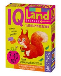 IQ Многоразовые карточки с маркером.7+ Таблица умножения