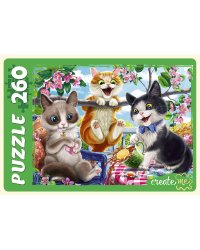 ПАЗЛЫ 260 элементов. ПРИКЛЮЧЕНИЯ КОТЯТ №3 (Арт. ПУ260-2906)
