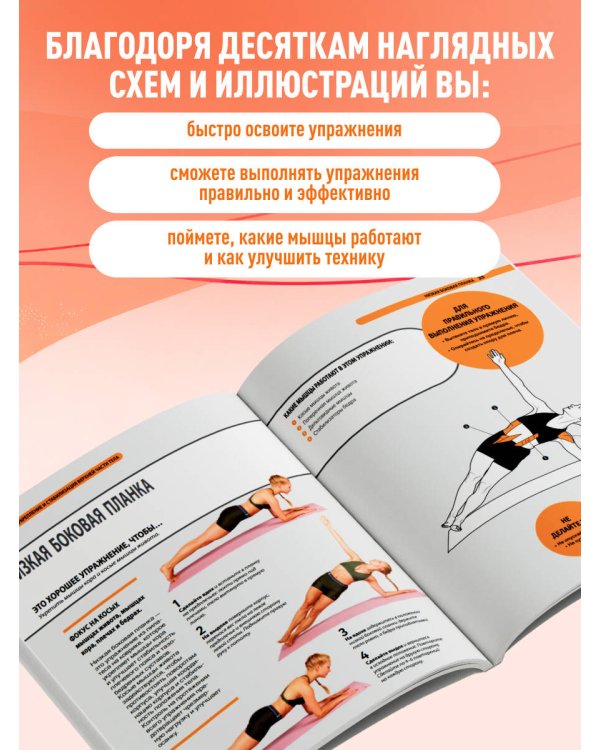 Пилатес на коврике. Иллюстрированная практика для комфортных домашних тренировок