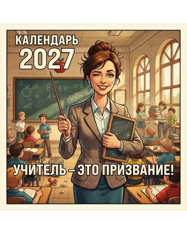 Дополнительное изображение книги «Учитель - это призвание! Календарь настенный на 2027 год (300х300 мм)»