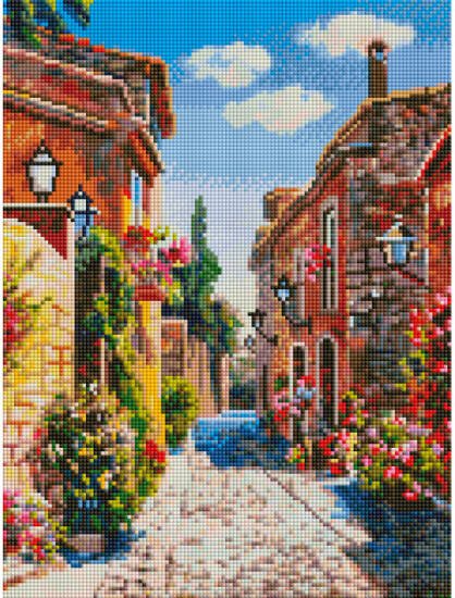 Мозаика на подрамнике (Белоснежка) 3855-AM-S Испания. Улочка средневекового города Ператальяда