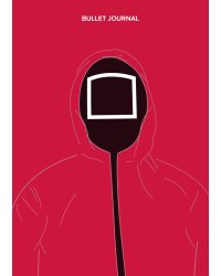 Блокнот. Bullet journal (квадрат) (по мотивам сериала "Игра в кальмара") (формат А4, мягкая обложка, круглые углы)