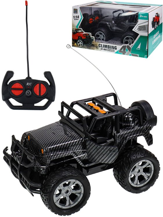 Машинка р/у чёрный "Внедорожник"(свет,пульт,акк. 3.7V ,в кор.)(28x17,5x16,5см) ( Арт. 2130534)