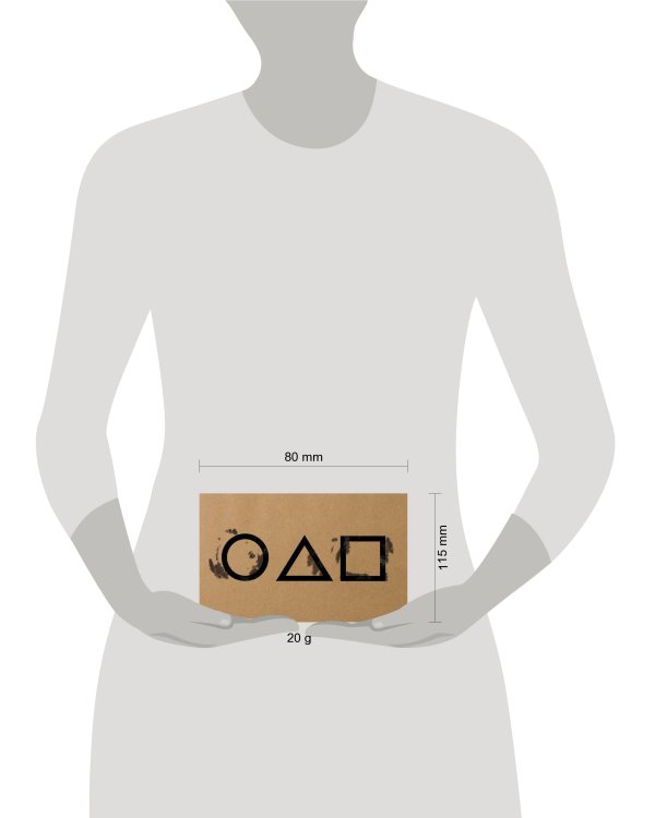 Кардхолдер. Геометрические фигуры (по мотивам сериала "Игра в кальмара") (в форме книжки, 215х65мм)