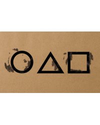 Кардхолдер. Геометрические фигуры (по мотивам сериала "Игра в кальмара") (в форме книжки, 215х65мм)