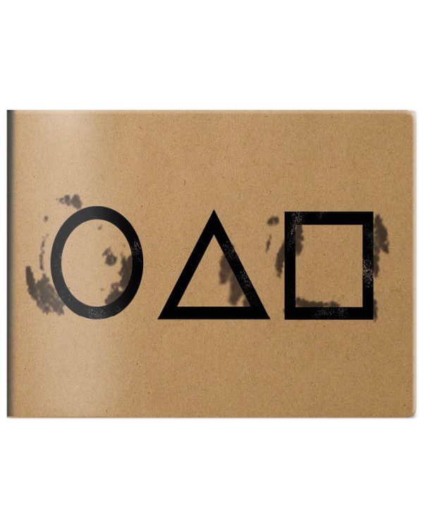 Кардхолдер. Геометрические фигуры (по мотивам сериала "Игра в кальмара") (в форме книжки, 215х65мм)