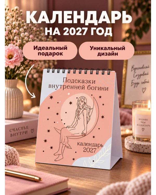 Дополнительное изображение книги «Подсказки внутренней богини. Календарь настольный-домик на 2027 год»
